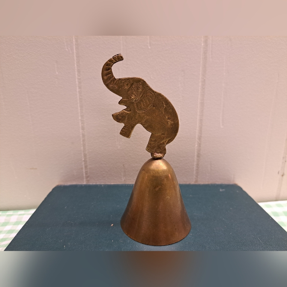 Vintage Brass Elephant Bell-no Ringer